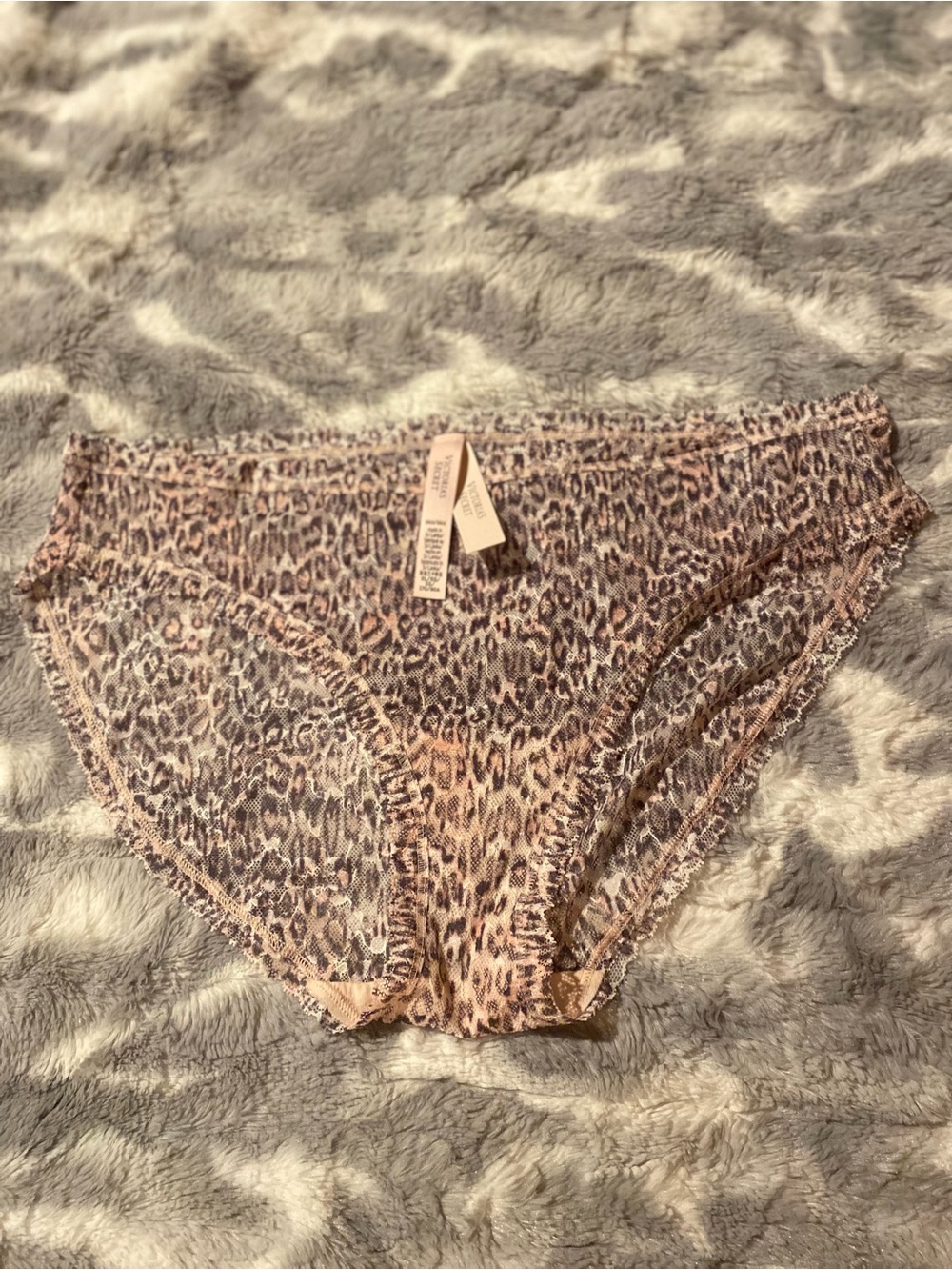 Victoria's Secret Leopard Print Hipster Panty in Pink and Brown